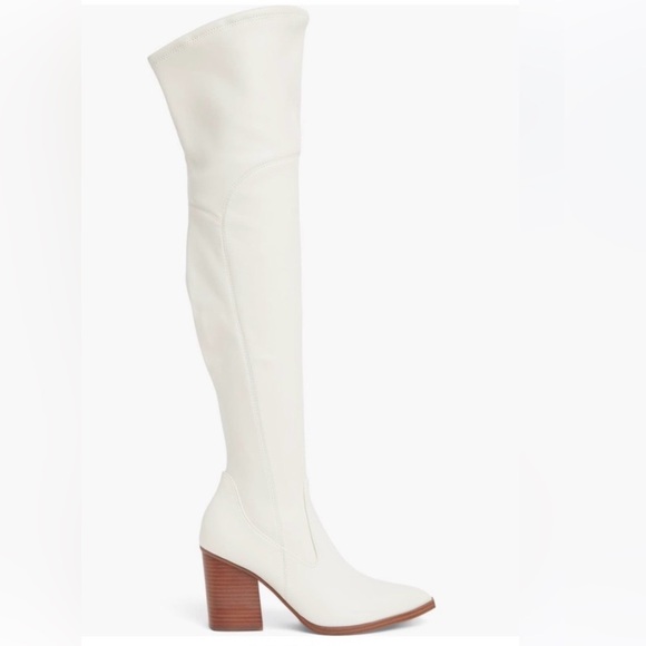 MARC FISHER
Meyana White
Faux Leather Over The Knee
Block Heel Boots Size 8 - Picture 16 of 16